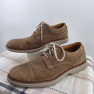 Sperry Top-Sider Gold Cup Mens 11.5 M Tan Nubuck Leather Cap Toe Oxfords